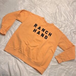 Like new, light-CORAL- colored Ranch Hand sweatshirt